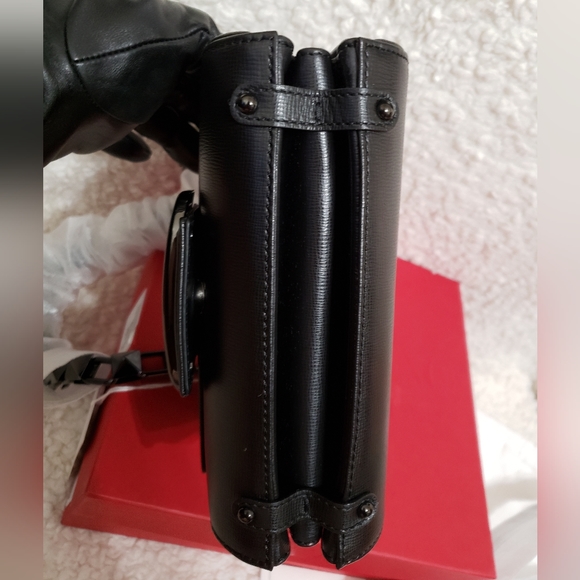 Valentino Garavani Stud Sign Leather Shoulder Bag - Picture 12 of 12